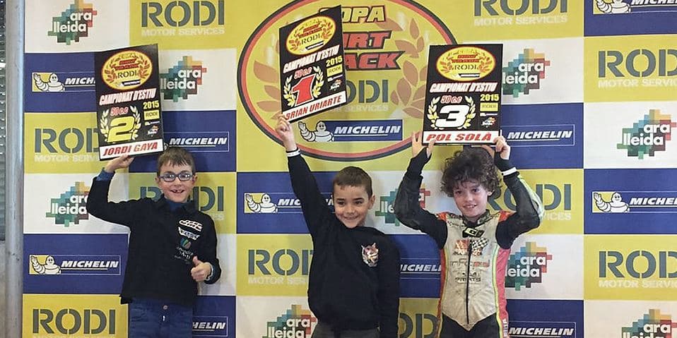 Ganadores categoría 65cc Copa Rodi Dirt Track 2015