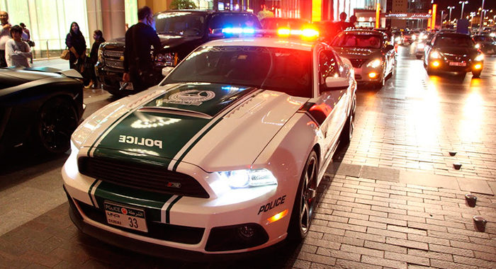 Coche de policía Ford Shelby Mustang